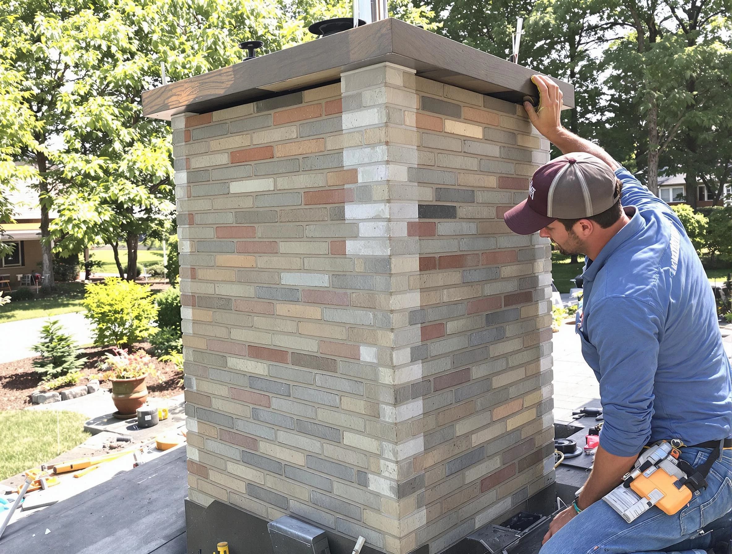 The Pinery Chimney Sweep completing a modern chimney remodel in The Pinery, CO