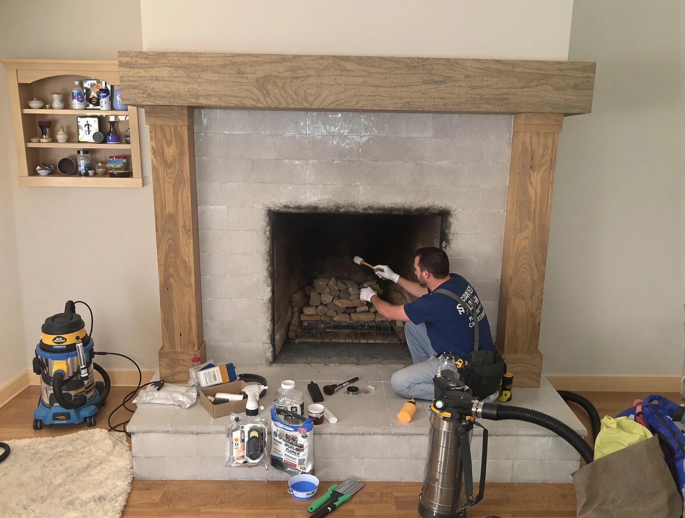 Detailed creosote removal process by The Pinery Chimney Sweep in The Pinery, CO