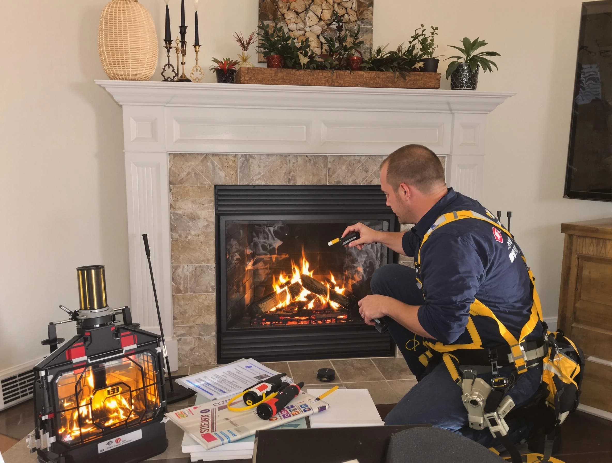 Safety-focused fireplace inspection by The Pinery Chimney Sweep in The Pinery, CO