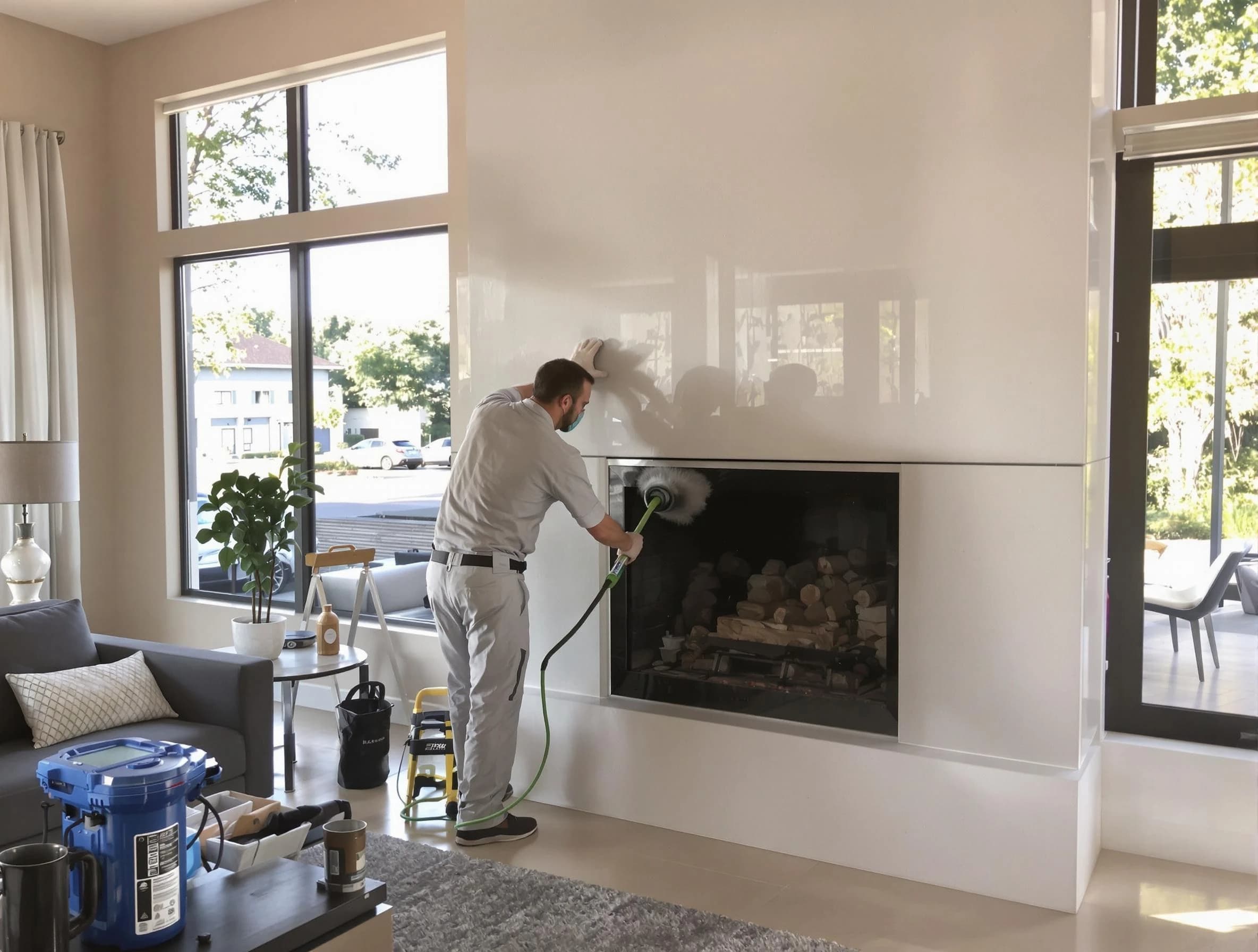 The Pinery Chimney Sweep performing thorough soot removal in The Pinery, CO